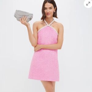 Tuckernuck Hyacinth House Pink Tweed & Pearl Petra Dress